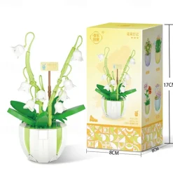 Women's Day Gifts Compatible With Puzzle Assembly Toys Small Particle Building Blocks Flowers Meat Potted Plants Bouquet Decorations Girls' Gifts Mother's Day Gifts for MoM