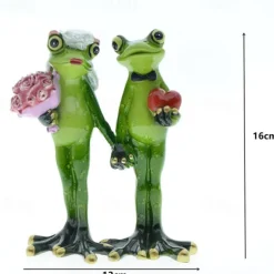 Women's Day Gifts Creative And Cute Nordic Garden Home Decoration Couple Frog Resin Craft Decorations Wedding And Valentine's Day Gifts Mother's Day Gifts for MoM