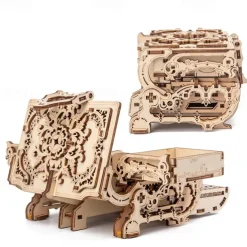Women's Day Gifts 3D Wooden Puzzle Antique Jewel Box Music Box Kit DIY Home Decoration Laser-Cut Mechanical Model Mother's Day Stunning Gifts for Adults Mother's Day Gifts for MoM
