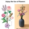 Women's Day Gifts Miniature Building Blocks Bouquet Set Artificial Flowers Home Decor Valentine's Day Girlfriend Gift Mother's Day Gift B Mother's Day Gifts for MoM