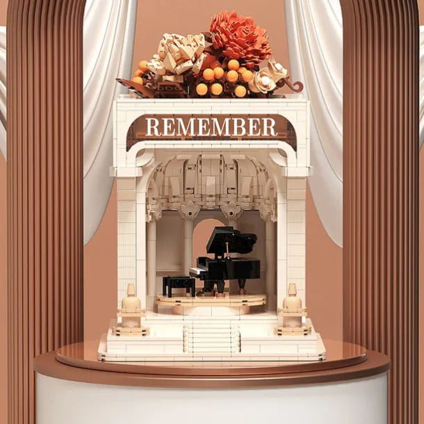 Women's Day Gifts New Building Block Flower Rose Building Block Toy Magic Powder Portable Flower Bouquet Gift Box Series Gifts For Girls Valentine's Day for Girls Mother's Day Gifts for MoM