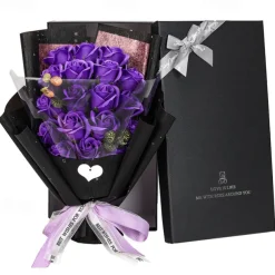 Women's Day Gifts Simulated Flowers Rose Soap Bouquet 18 Gift Boxes Women's Day Mother's Day Gifts for GirlsValentine's Day Gifts Mother's Day Gifts for MoM