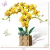 Women's Day Gifts Valentine's Day Gift Compatible With Le-go Rose Building Block Flower Ornaments G5010 Building Block Butterfly Orchid Bonsai Bouquet Mother's Day Gifts for MoM