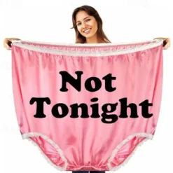 Women's Day Gifts Valentine's Day Funny Big Underwear Mama Undies Plus Size Granny Panties White Elephant Joke Gift Mother's Day Gifts for MoM
