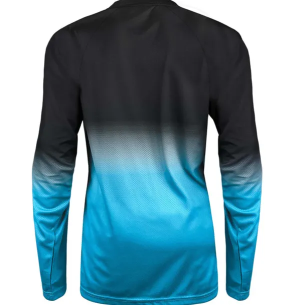 Women's Downhill Jersey Long Sleeve Mountain Bike MTB Road Bike Cycling Blue Purple Rose Red Gradient Wolf Bike Breathable Quick Dry Sports Gradient Wolf Clothing Apparel