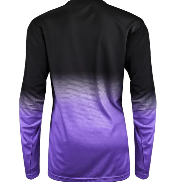 Women's Downhill Jersey Long Sleeve Mountain Bike MTB Road Bike Cycling Blue Purple Rose Red Gradient Wolf Bike Breathable Quick Dry Sports Gradient Wolf Clothing Apparel