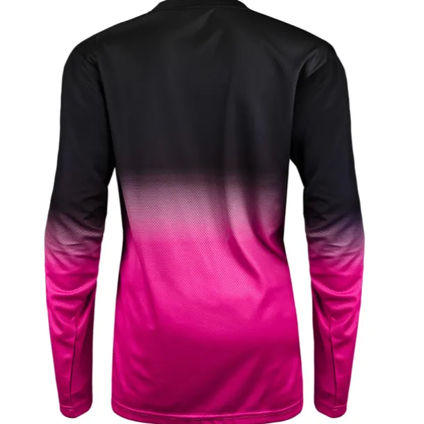 Women's Downhill Jersey Long Sleeve Mountain Bike MTB Road Bike Cycling Blue Purple Rose Red Gradient Wolf Bike Breathable Quick Dry Sports Gradient Wolf Clothing Apparel