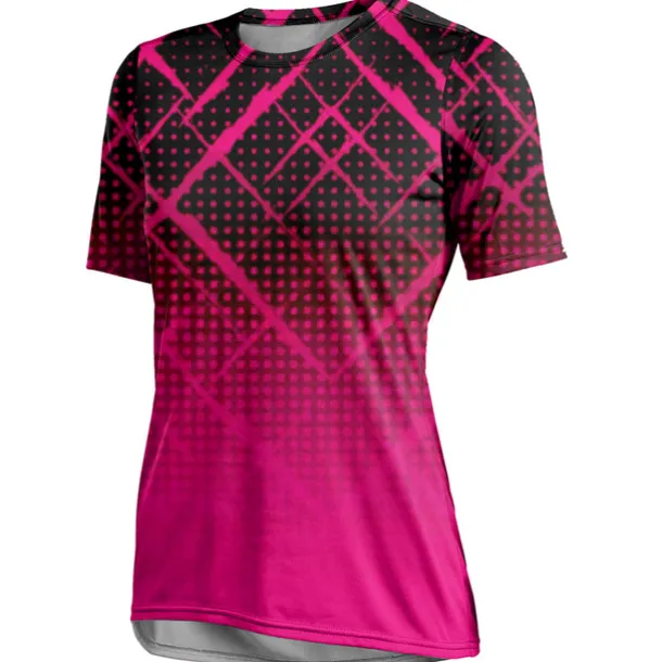 Women's Downhill Jersey Short Sleeve Yellow Pink Red Graphic Bike Breathable Quick Dry Sports Graphic Geometic Clothing Apparel