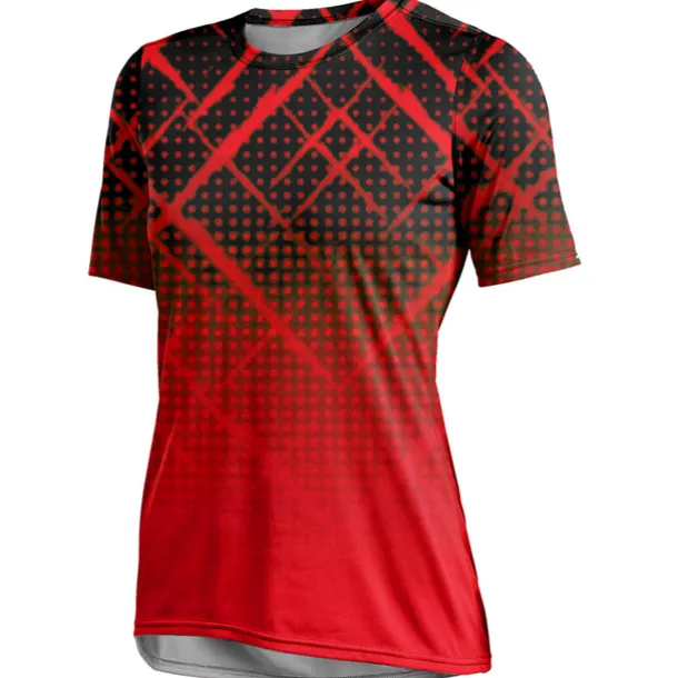 Women's Downhill Jersey Short Sleeve Yellow Pink Red Graphic Bike Breathable Quick Dry Sports Graphic Geometic Clothing Apparel