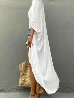 Women's Dressy Dusters Dressy Jackets Vacation Outdoor clothing Holiday Summer Spring Fall Coat Regular Fit Comfy Outdoor Swimming Sports Vacation Holiday Modern Jacket Pure Color Lace up Pleated