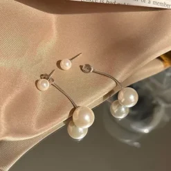 Women's Drop Earrings Classic Blessed Imitation Pearl Earrings Jewelry Silver / Gold For Wedding Halloween Daily Prom Festival