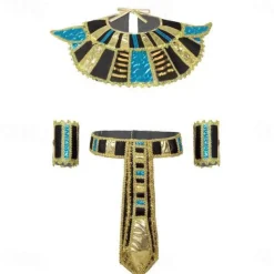 Women's Egyptian Headpiece Crown Snake Beaded Headband Arm Cuffs Swirl Snake Bracelets Women's Egyptian Costume Accessory Halloween Carnival