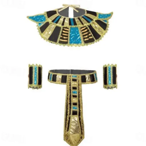Women's Egyptian Headpiece Crown Snake Beaded Headband Arm Cuffs Swirl Snake Bracelets Women's Egyptian Costume Accessory Halloween Carnival