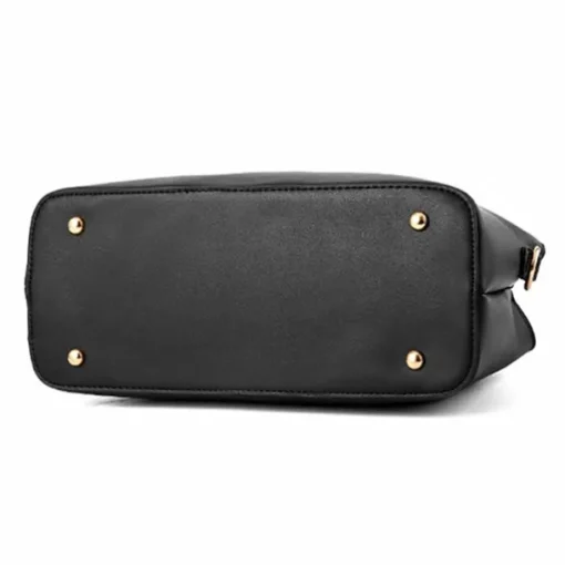 Women's Elegant White Faux Leather Handbag with Gold Hardware and Floral Charm - Stylish Shoulder Bag for Daily Use and Special Occasions