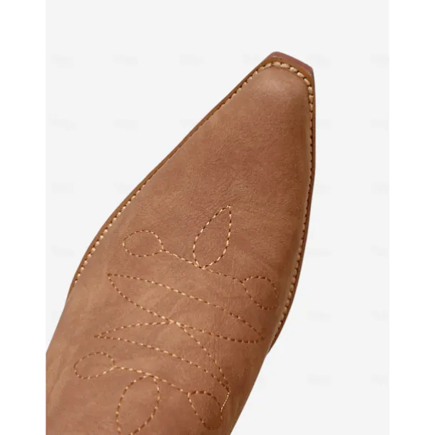 Women's Embroidered Western Boots with Fringe and Tassels – Boho Chic Boots for Farm Work and Casual Outings