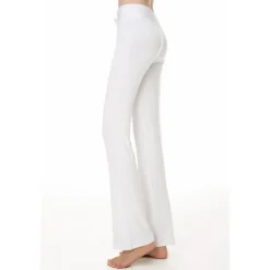 Women's Flare Leg Pants Wide Leg Quick Dry Moisture Wicking High Waist Yoga Fitness Gym Workout Bottoms Dark Grey Peacock Lake Blue H00109 White Modal Cotton Winter Sports Activewear / Athletic