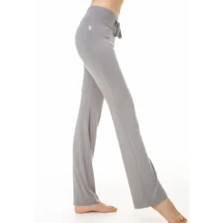 Women's Flare Leg Pants Wide Leg Quick Dry Moisture Wicking High Waist Yoga Fitness Gym Workout Bottoms Dark Grey Peacock Lake Blue H00109 White Modal Cotton Winter Sports Activewear / Athletic