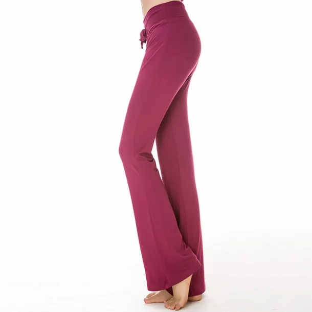 Women's Flare Leg Pants Wide Leg Quick Dry Moisture Wicking High Waist Yoga Fitness Gym Workout Bottoms Dark Grey Peacock Lake Blue H00109 White Modal Cotton Winter Sports Activewear / Athletic