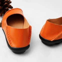 Women's Flats Slip-Ons Loafers Plus Size Barefoot shoes Comfort Shoes Outdoor Daily Solid Color Summer Flat Heel Round Toe Casual Comfort Minimalism Faux Leather PU Loafer Wine Red Black White