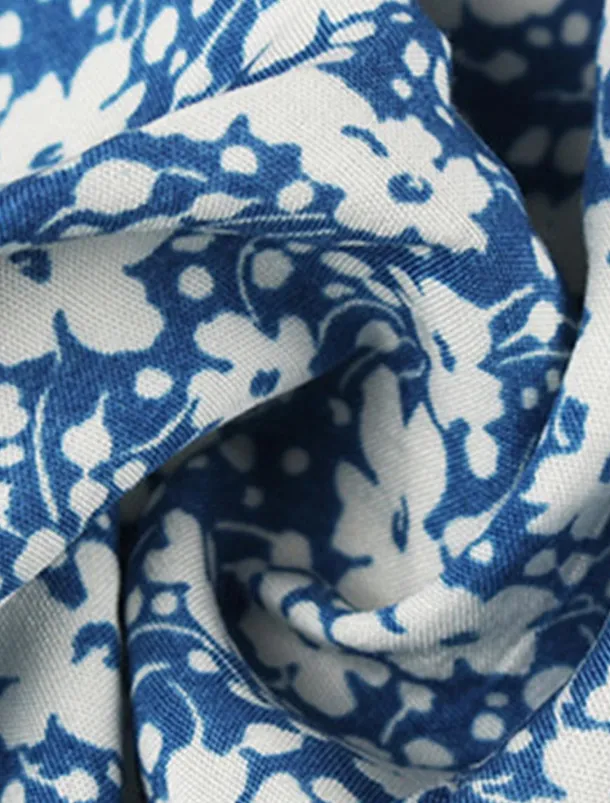 Women's Floral Split Print V Neck Midi Dress Boho Daily Vacation Short Sleeve Summer