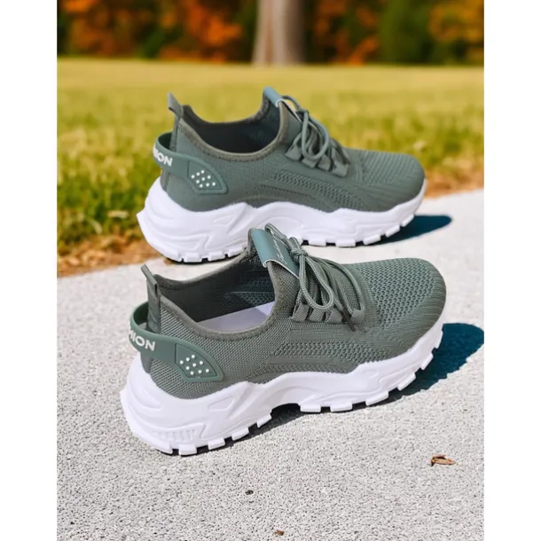 Women's Flyknit Athletic Sneakers – Lightweight Lace-Up Trainers for Walking, Gym and Casual Outings