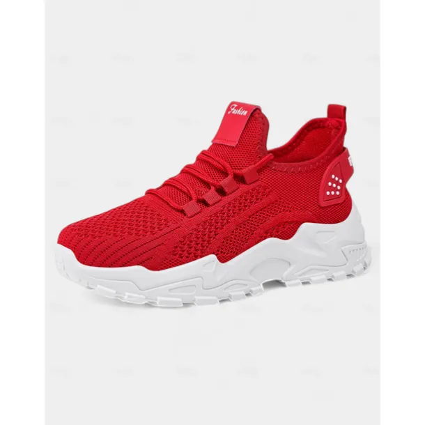 Women's Flyknit Athletic Sneakers – Lightweight Lace-Up Trainers for Walking, Gym and Casual Outings