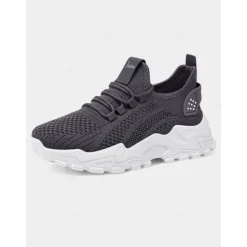 Women's Flyknit Athletic Sneakers – Lightweight Lace-Up Trainers for Walking, Gym and Casual Outings