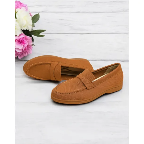 Women's Flyknit Slip-On Loafers - Lightweight Casual Walking Shoes for Work & Daily Wear