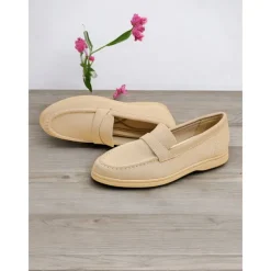 Women's Flyknit Slip-On Loafers - Lightweight Casual Walking Shoes for Work & Daily Wear