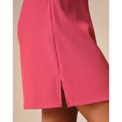 Women's Golf Dress Navy Blue Rose Red Sleeveless Dress Ladies Golf Attire Clothes Outfits Wear Apparel