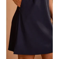 Women's Golf Dress Navy Blue Rose Red Sleeveless Dress Ladies Golf Attire Clothes Outfits Wear Apparel