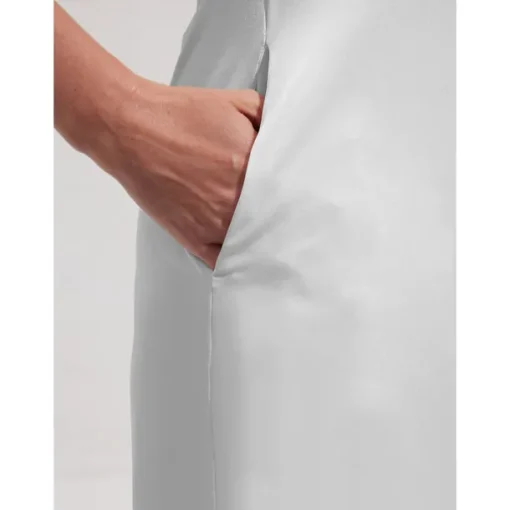 Women's Golf Dress White Sleeveless Stripes Ladies Golf Attire Clothes Outfits Wear Apparel