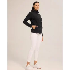 Women's Golf Jacket Black White Navy Blue Long Sleeve Top Ladies Golf Attire Clothes Outfits Wear Apparel