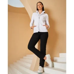 Women's Golf Jacket Black White Navy Blue Long Sleeve Top Ladies Golf Attire Clothes Outfits Wear Apparel