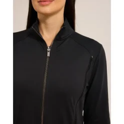 Women's Golf Jacket Black White Navy Blue Long Sleeve Top Ladies Golf Attire Clothes Outfits Wear Apparel