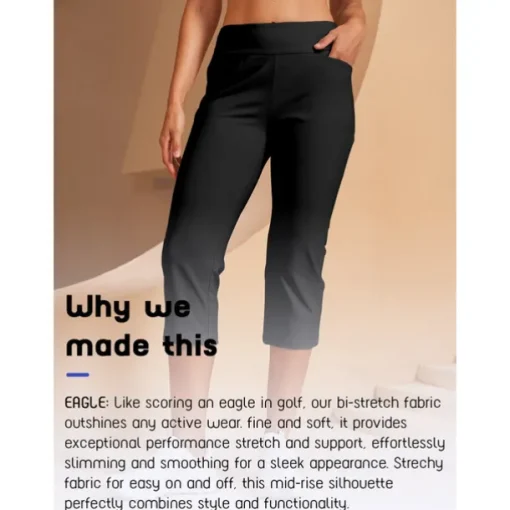 Women's Golf Pants Black Pink Red Bottoms Ladies Golf Attire Clothes Outfits Wear Apparel