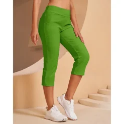 Women's Golf Pants Black Pink Red Bottoms Ladies Golf Attire Clothes Outfits Wear Apparel