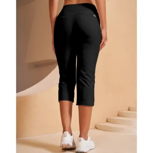 Women's Golf Pants Black Pink Red Bottoms Ladies Golf Attire Clothes Outfits Wear Apparel