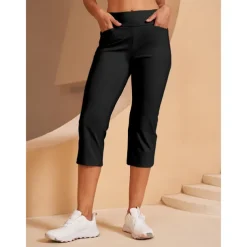 Women's Golf Pants Black Pink Red Bottoms Ladies Golf Attire Clothes Outfits Wear Apparel