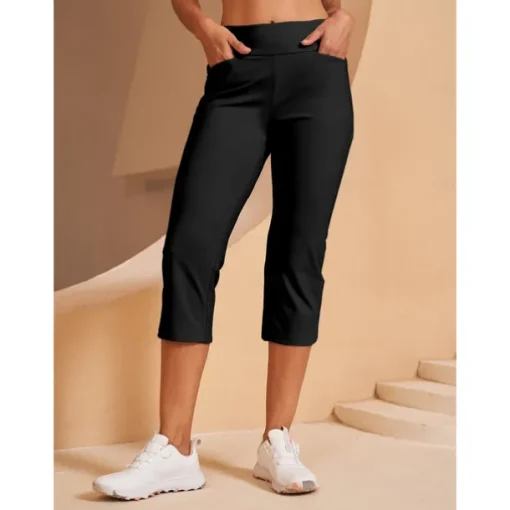 Women's Golf Pants Black Pink Red Bottoms Ladies Golf Attire Clothes Outfits Wear Apparel