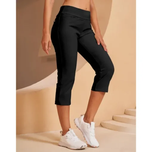 Women's Golf Pants Black Pink Red Bottoms Ladies Golf Attire Clothes Outfits Wear Apparel
