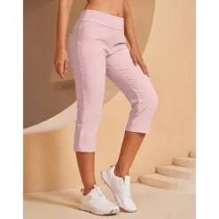 Women's Golf Pants Black Pink Red Bottoms Ladies Golf Attire Clothes Outfits Wear Apparel