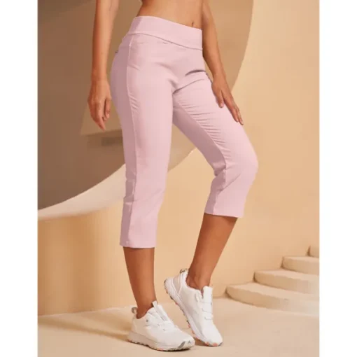 Women's Golf Pants Black Pink Red Bottoms Ladies Golf Attire Clothes Outfits Wear Apparel