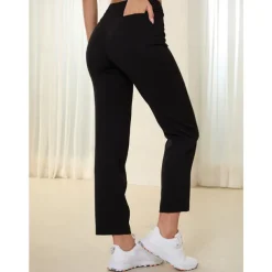 Women's Golf Pants Navy Black Pants / Trousers Ladies Golf Attire Clothes Outfits Wear Apparel