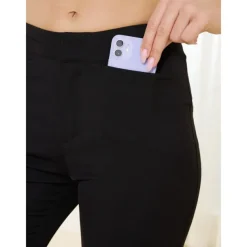 Women's Golf Pants Navy Black Pants / Trousers Ladies Golf Attire Clothes Outfits Wear Apparel
