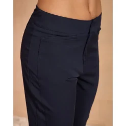 Women's Golf Pants Navy Black Pants / Trousers Ladies Golf Attire Clothes Outfits Wear Apparel