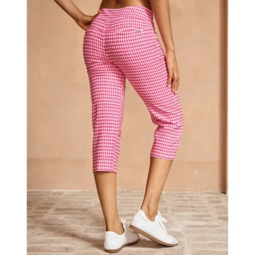 Women's Golf Pants Yan pink Black Rose Red Bottoms Ladies Golf Attire Clothes Outfits Wear Apparel