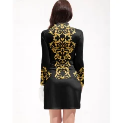 Women's Golf Polo Shirt Black Long Sleeve Top Ladies Golf Attire Clothes Outfits Wear Apparel