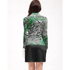 Women's Golf Polo Shirt Navy Pink Purple Long Sleeve Top Ladies Golf Attire Clothes Outfits Wear Apparel