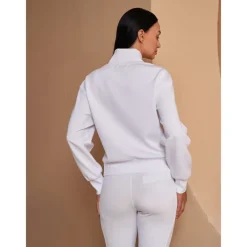 Women's Golf Pullover Sweatshirt Black White Dark Navy Long Sleeve Top Ladies Golf Attire Clothes Outfits Wear Apparel